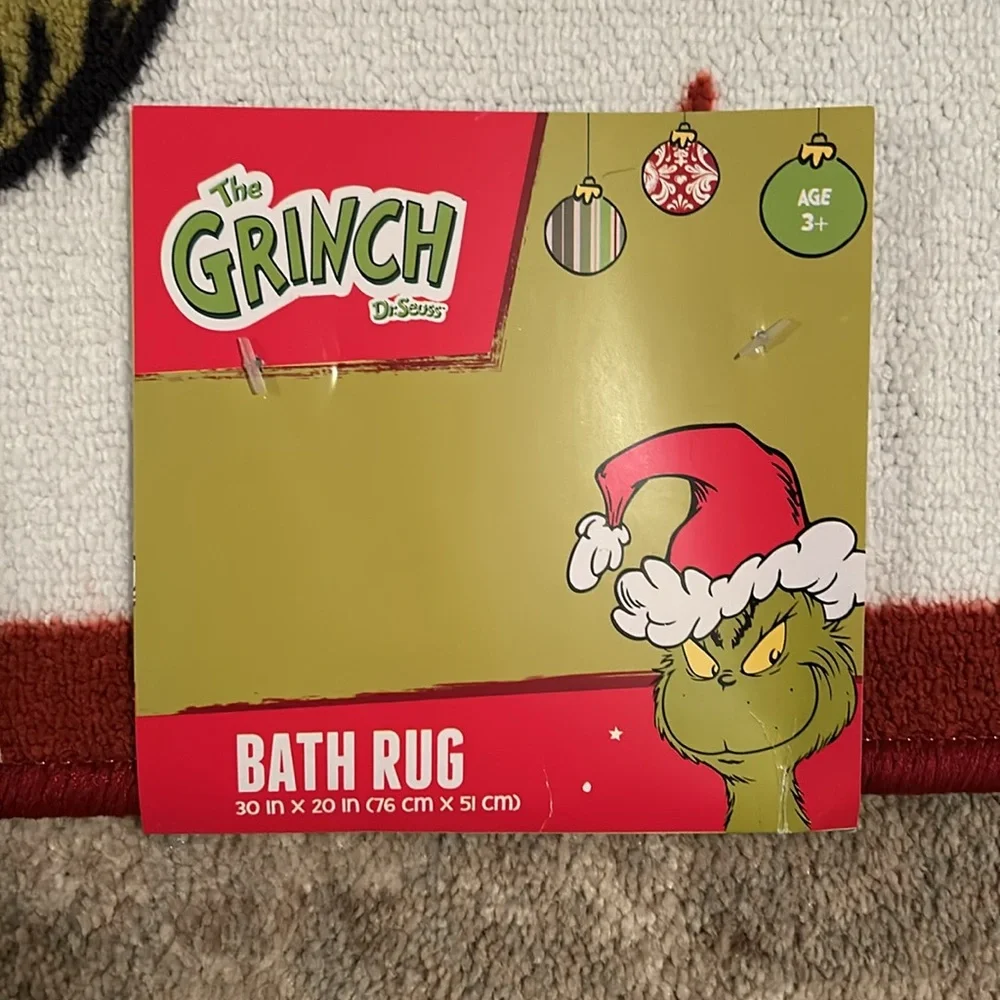 Grinch bath rug